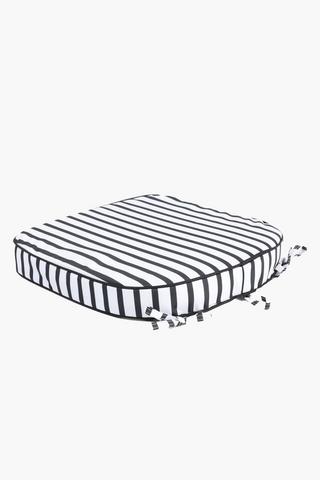 Ultra Violet Printed Stripe Chairpad, 40x40cm