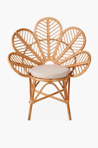 Rosha Rattan Flower Chair