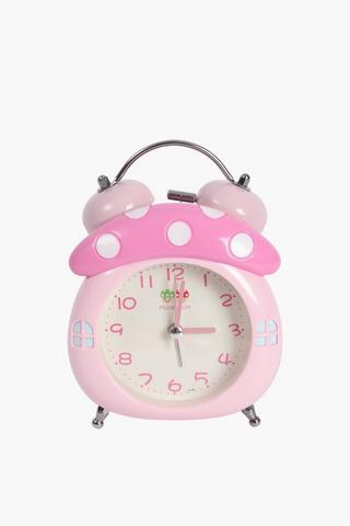 Spring Mushroom Twinbell Clock