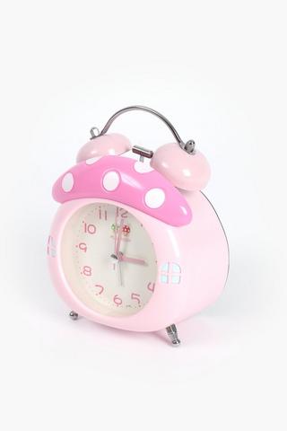 Spring Mushroom Twinbell Clock