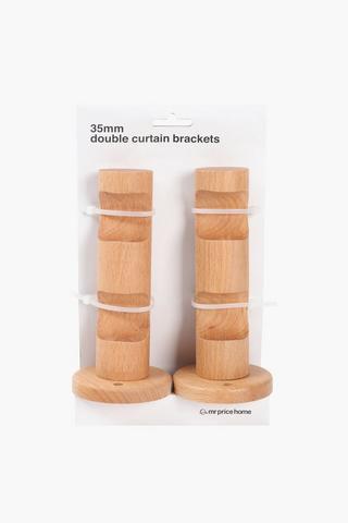 2 Pack Beachwood Double Bracket, 35mm