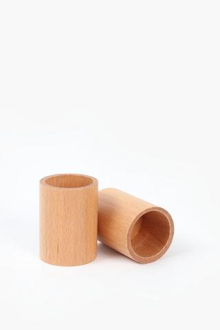 2 Pack Bechwood Curtain Finials, 35mm
