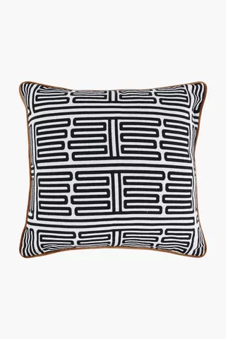 Premium Jacquard Disko Feather Filled Scatter Cushion, 60x60cm