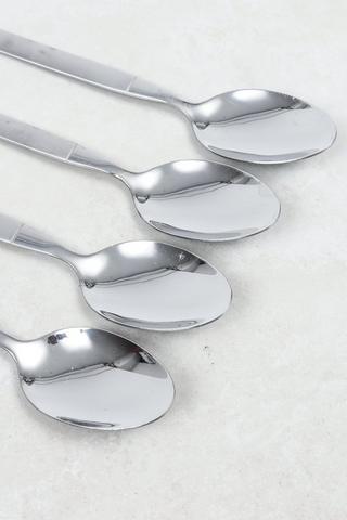 4 Pack 2 Tone Stainless Steel Teaspoon Set
