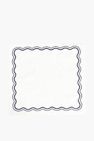 Sicily Scallop Cotton Napkin