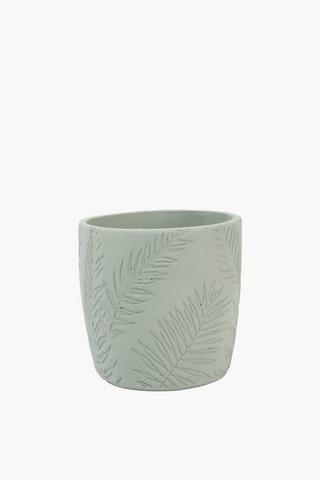 Embossed Fern Planter, 18cm