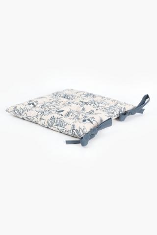 Printed Andaman Floral Chairpad, 40x40cm