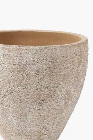 Textured Cement Planter, 25cm
