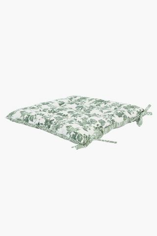 Printed Comore Floral Chairpad, 50x50cm