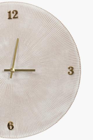 Textured Iris Clock, 40cm