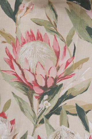 2 Pack Printed Cafe Shannon Protea Curtain, 110x120cm