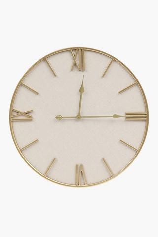 Textured Fabric Clock, 60cm
