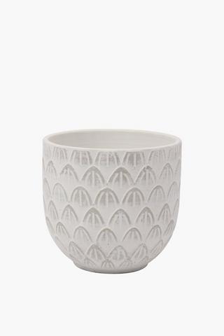 Scallop Petal Planter, 16x15cm