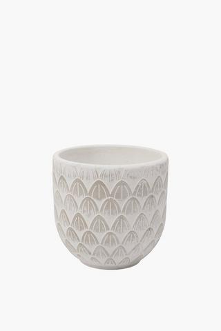 Scallop Petal Planter, 12x12cm