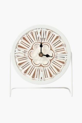 Medallion Table Top Clock, 20cm