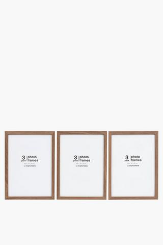 3 Pack Mid Tone Frames, 20x30cm