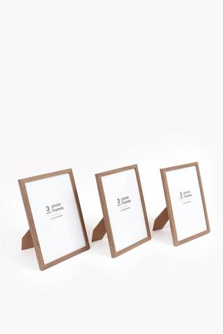 3 Pack Mid Tone Frames, 20x30cm