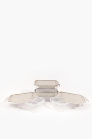 4 Piece Storage Container Set, 400ml
