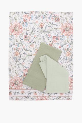 3 Pack Martinique Cotton Tea Towel Set