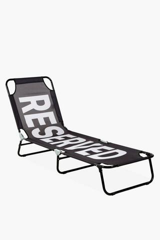 Reserved Sun Lounger