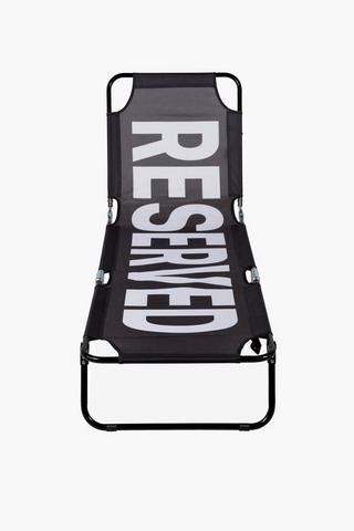 Reserved Sun Lounger