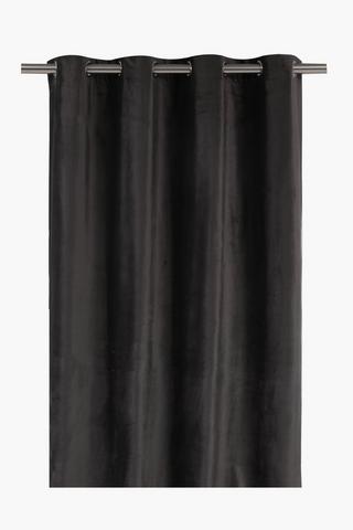 Eyelet Holland Velvet Curtain, 140x225cm