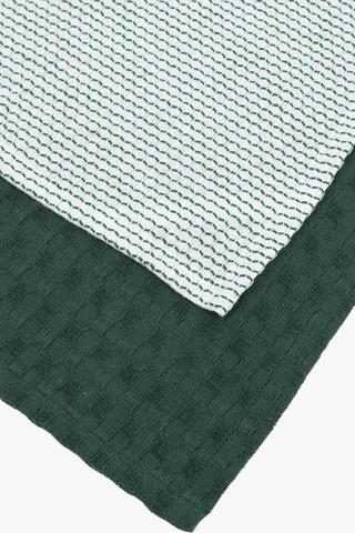 2 Pack Waffle Tea Towels