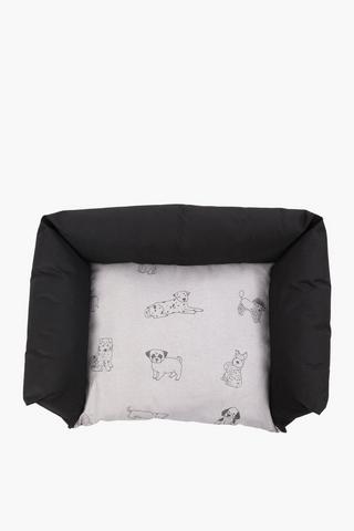 Dog 3 Side Puppy Pooch Bed Medium, L60xw50cm