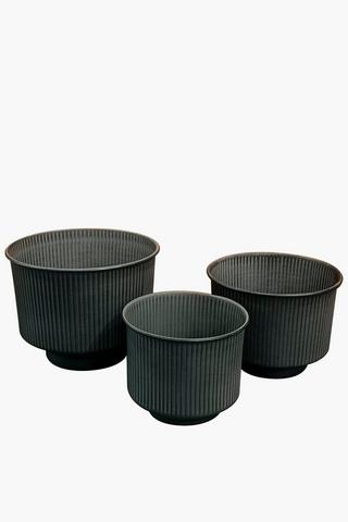 Sparta Metal Planter, 22cm