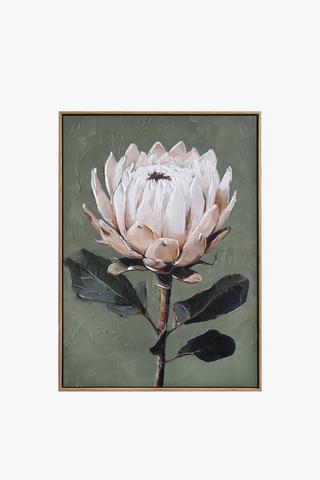 Hand Painted Protea Canvas, 70x100cm