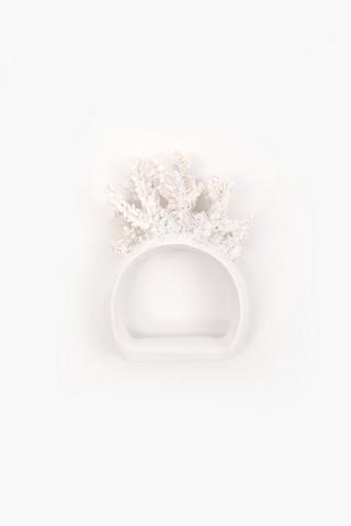 4 Pack Coral Napkin Ring Set
