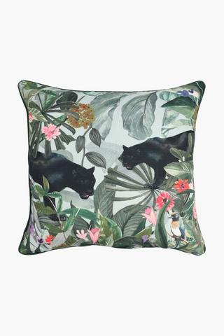 Premium Printed Panther Scatter Cover, 60x60cm