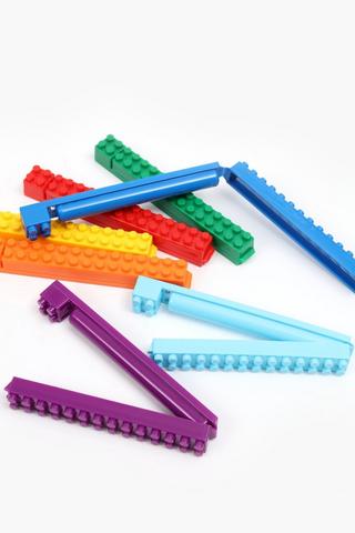 7 Piece Rainbow Food Clips