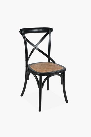 Elm Wood Cross Dining Chair