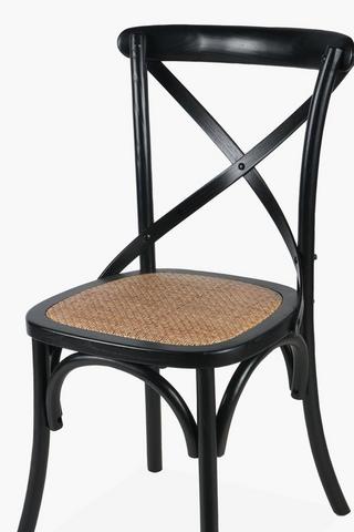 Elm Wood Cross Dining Chair