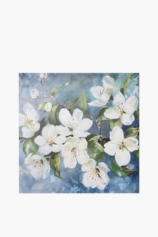 Printed Hydrangea Canvas, 40x40cm
