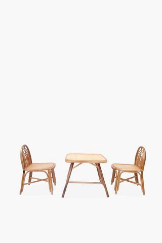 Rattan Table And Chair Set