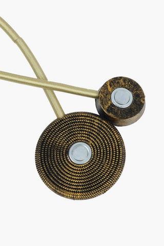 Medallion Magnetic Round Curtain Tie Backs