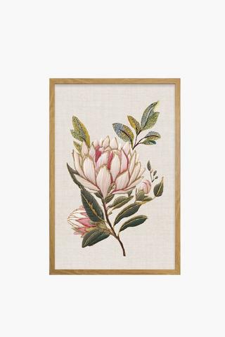 Framed Protea Canvas, 40x60cm