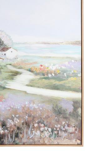 Hand Painted Countryscape Canvas, 80x80cm