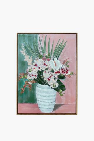 Hand Painted Orchid Canvas, 50x70cm