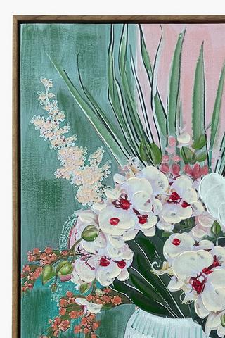 Hand Painted Orchid Canvas, 50x70cm