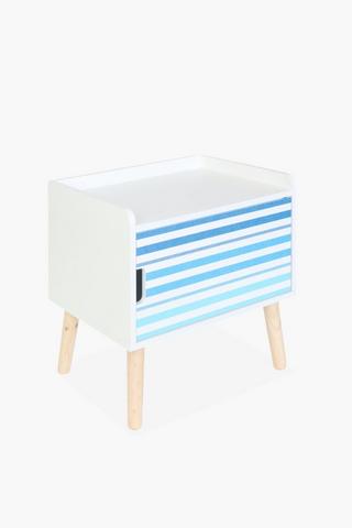 Aqua Stripe Pedestal
