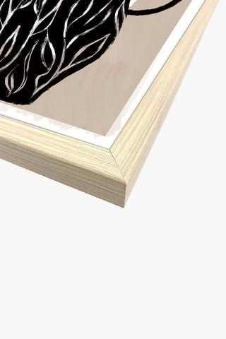 Framed Spiral Vase Canvas, 40c60cm