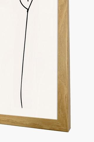 Framed Script Sign, 30x40cm