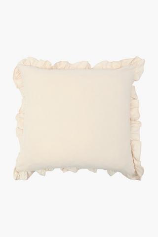 Premium Cotton Frill Scatter Cushion Cover, 60x60cm					
