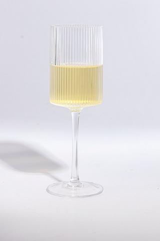 Palm Ribbed Wine Glass