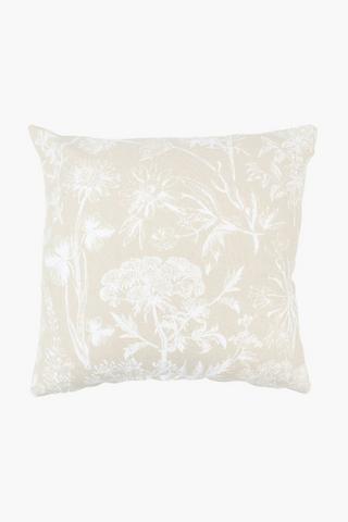 Printed Floral Scatter Cushion, 45x45cm