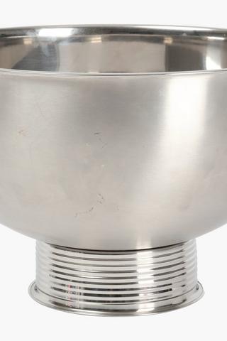 Metal Ribbed Champagne Bucket