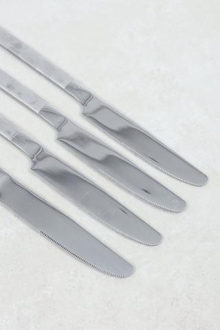 4 Pack 2 Tone Stainless Steel Knife Set